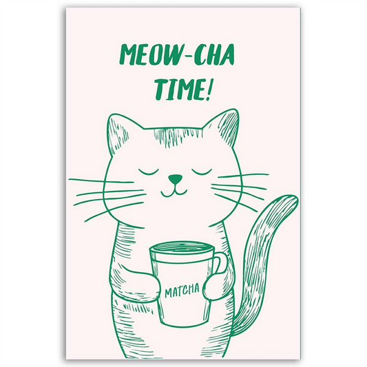 Tableau Meow-Cha Time - TabloDéco.fr