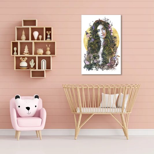 Toile décorative Mère Nature dans une chambre d'enfant - TabloDéco.fr
