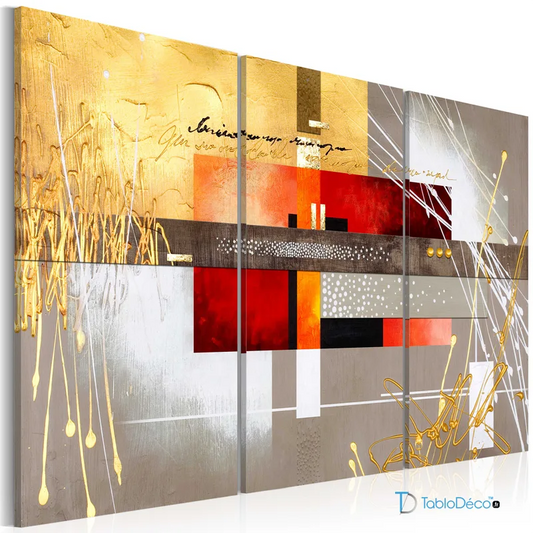 Tableau Moderne en 3 parties