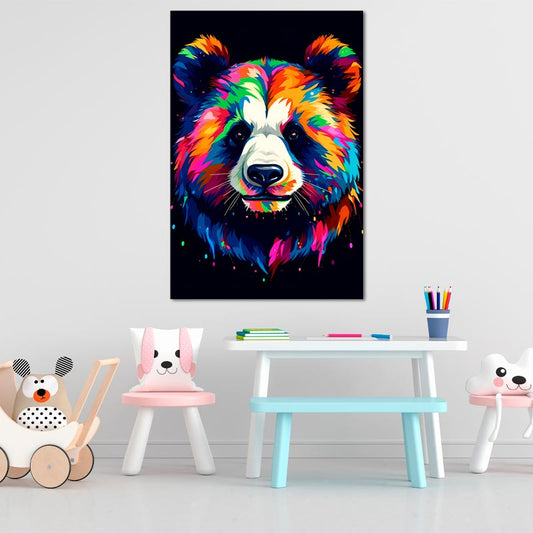 Toile décorative d'un Panda Pop Art - TabloDéco.fr