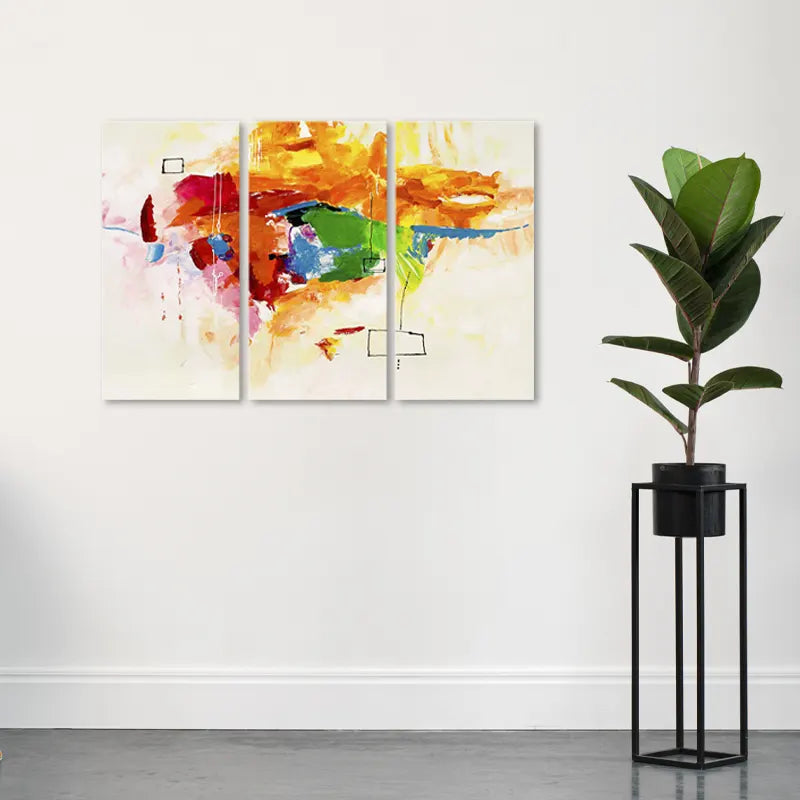 Tableau peint à la main d'un Perroquet Abstrait - TabloDéco.fr