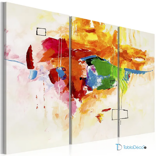Acheter un Tableau peint à la main d'un Perroquet Abstrait - TabloDéco.fr