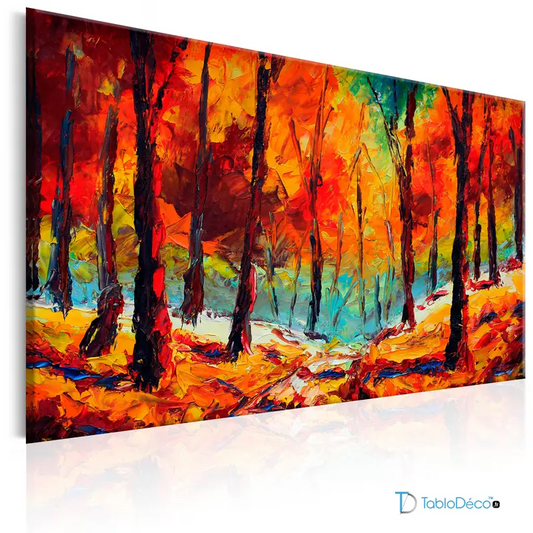 Acheter un Tableau Peinture d'une Forêt - TabloDéco.fr