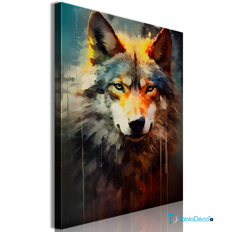 Acheter un Tableau Peinture de Loup - TabloDéco.fr