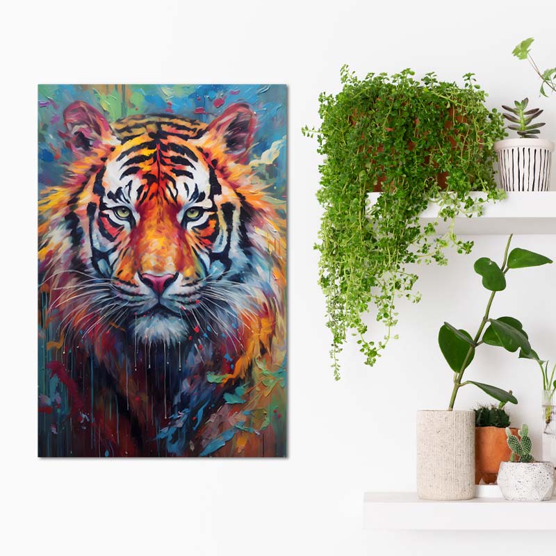 Tableau Peinture Tigre - TabloDéco.fr