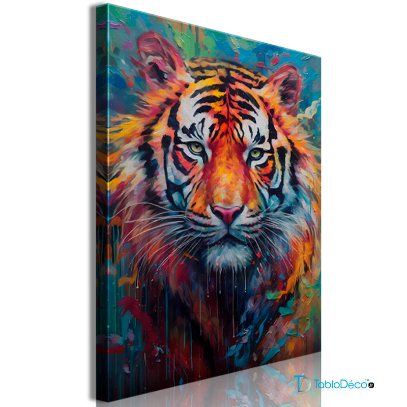 Acheter Tableau Peinture avec un Tigre - TabloDéco.fr