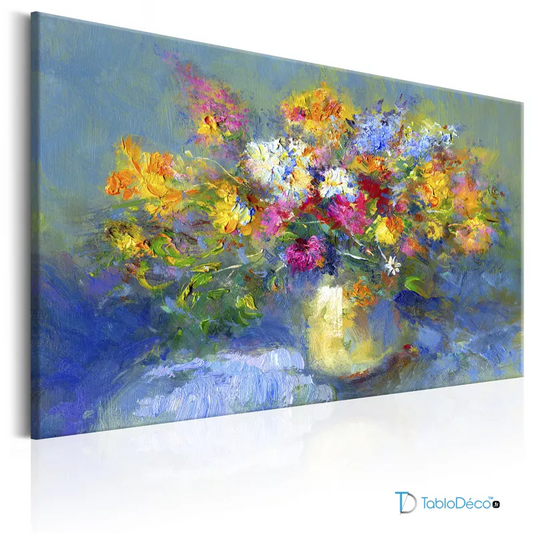 Acheter un Tableau Peinture Vase de Fleurs - TabloDéco.fr