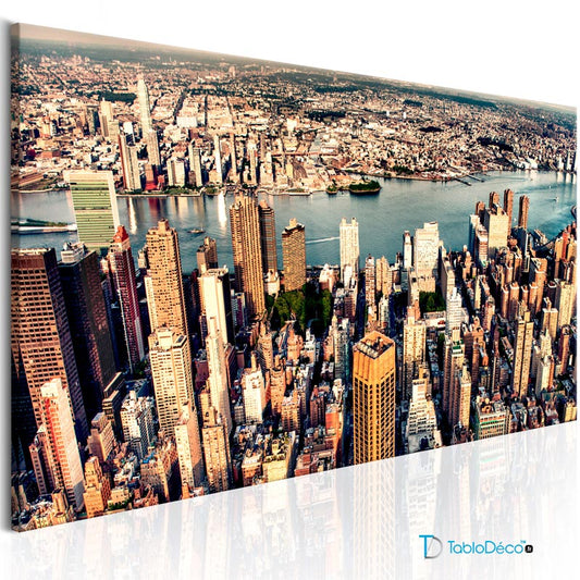 Acheter un Tableau d'une Photo Panoramique de New York - TabloDéco.fr