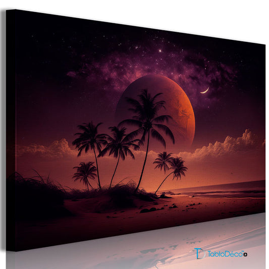 Acheter un Tableau d'un Plage Galactique - TabloDéco.fr