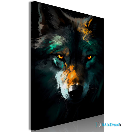 Acheter un tableau du portrait d'un loup - TabloDéco.fr