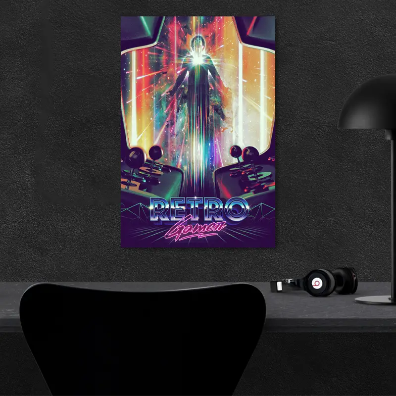 Tableau déco style Retro Gamer pour un bureau - TabloDéco.fr