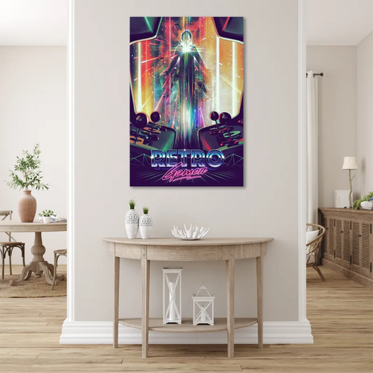 Toile déco Retro Gamer dans un couloir - TabloDéco.fr