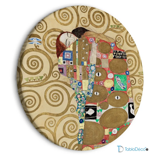 Tableau Rond - L'Accomplissement de Gustav Klimt - TabloDéco.fr