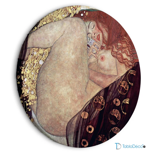 Tableau Rond Danaé de Gustav Klimt