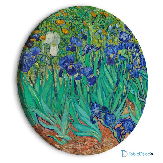 Tableau Rond - Iris de Vincent Van Gogh - TabloDéco.fr