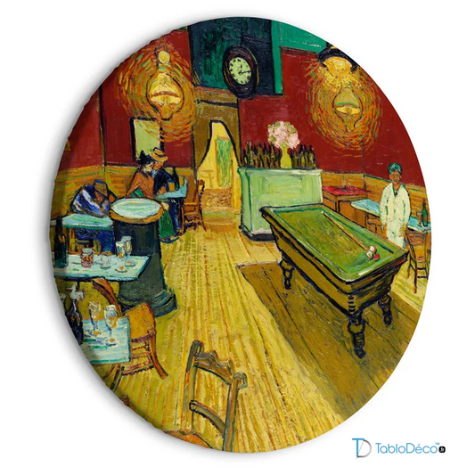 Achat Tableau Rond - Le Café de Nuit de Van Gogh