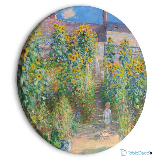 Achat Tableau Rond - Le Jardin de Claude Monet à Vétheuil