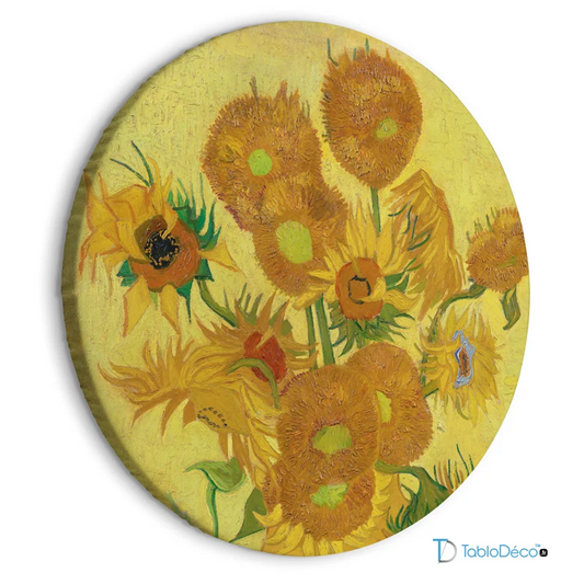 Achat Tableau Rond - Les Tournesols de Vincent Van Gogh