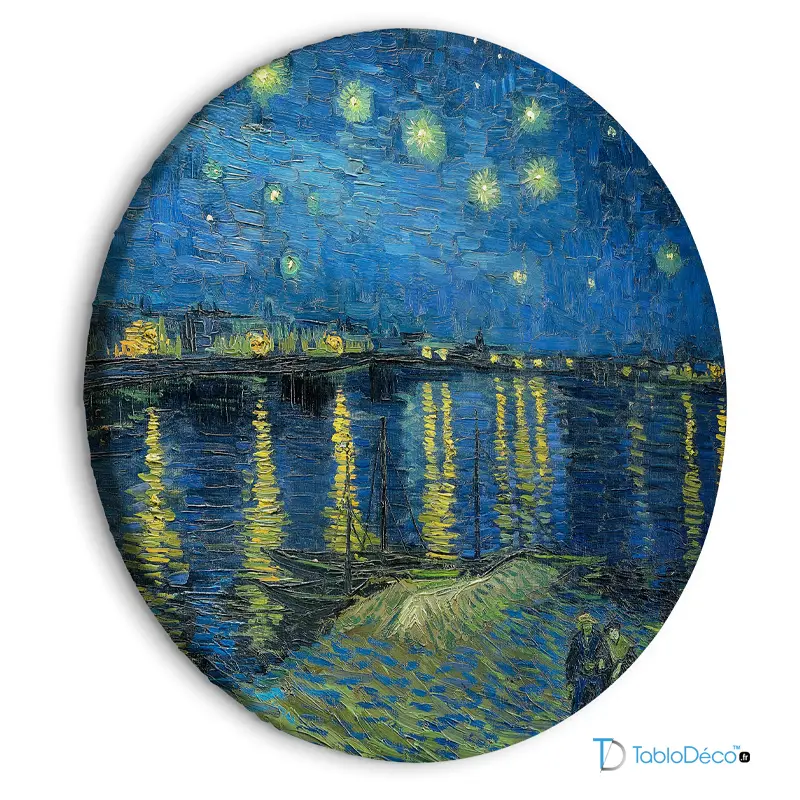 Tableau Mural Goebel - Nuit étoilée Sur Le Rhône Van Gogh - Porcelaine