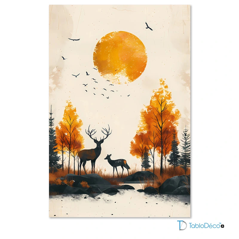 Tableau Scandinave Animaux - TabloDéco.fr