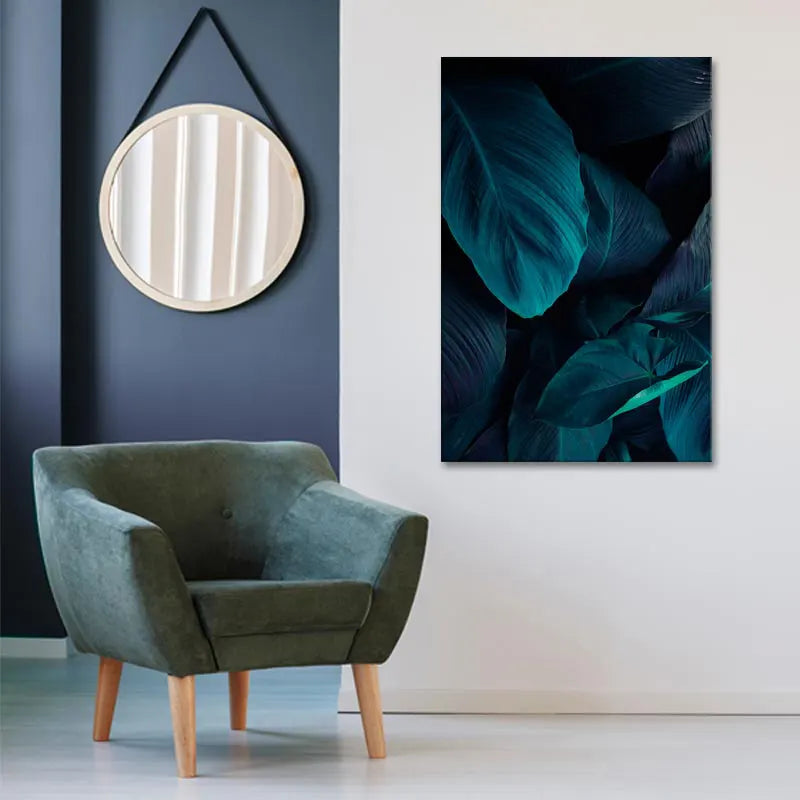 Tableau décoratif style Scandinave Bleu Canard - TabloDéco.fr