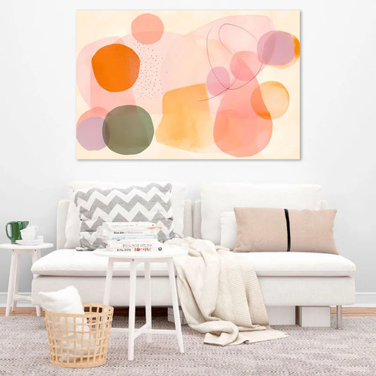 Toile décorative de style Scandinave et des Couleurs Pastels - TabloDéco.fr