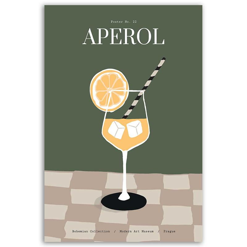 Tableau style Poster Aperol - TabloDéco.fr
