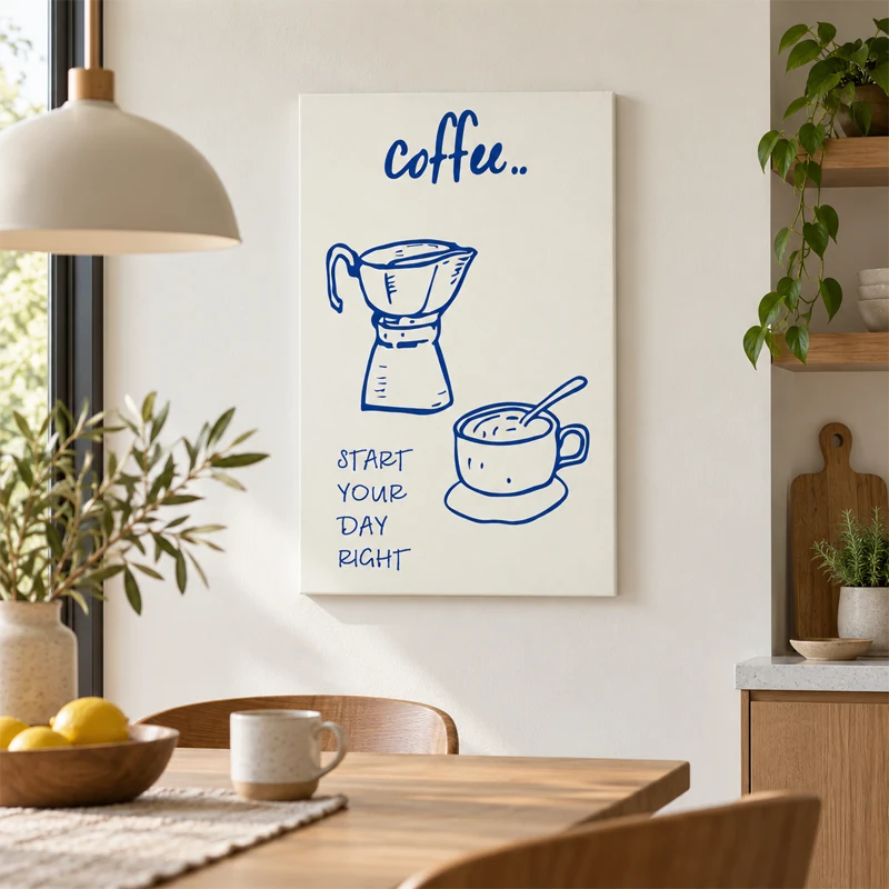 Tableau sur toile Coffee Start Your Day Right