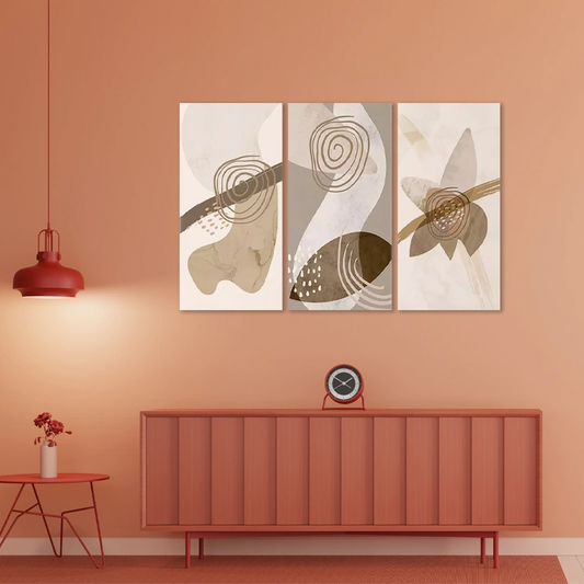 Tableau Triptyque sur toile style Scandinave