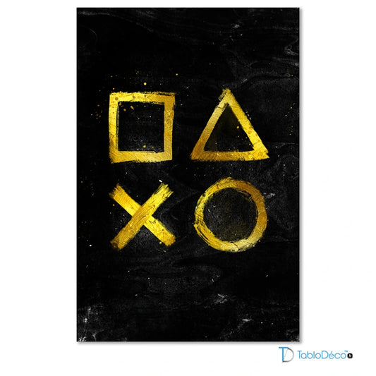Acheter un Tableau avec les Symboles de Playstation - TabloDéco.fr