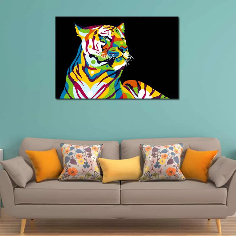Tableau Tigre Pop Art - TabloDéco.fr