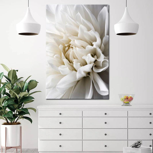 Toile décorative d'une fleur blanche - TabloDéco.fr