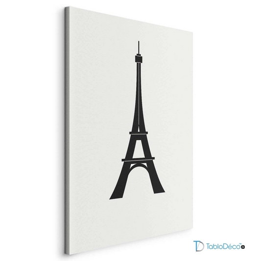 Tableau Tour Eiffel en Noir (JO Paris 2024)