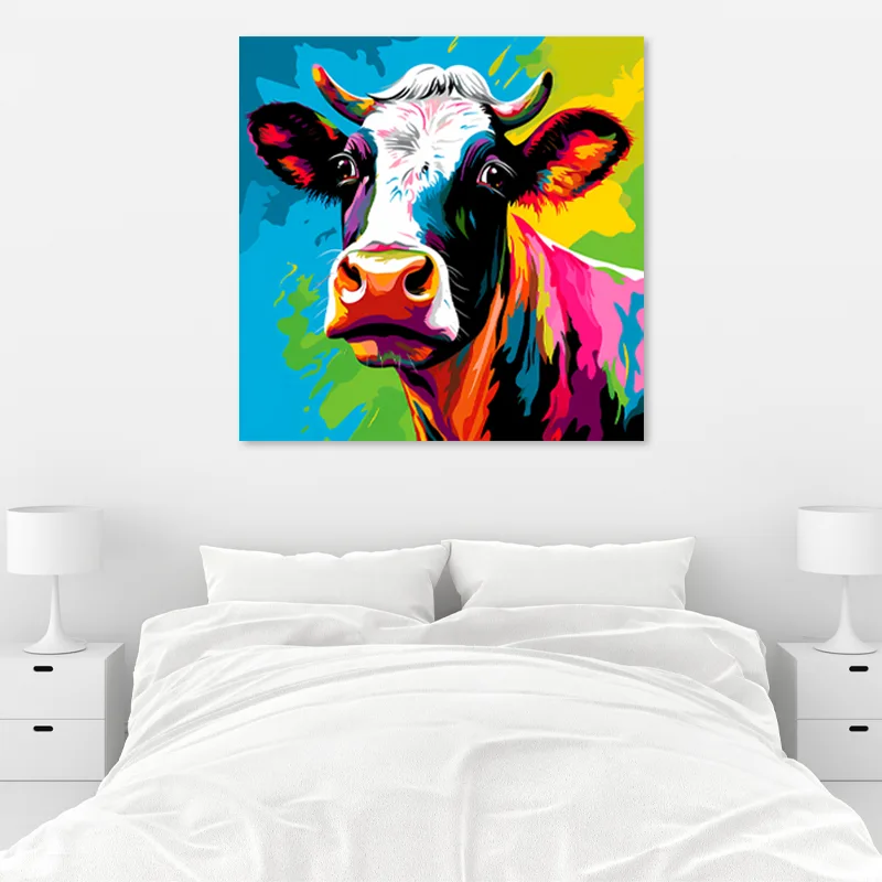 Tableau Vache Pop Art - TabloDéco.fr