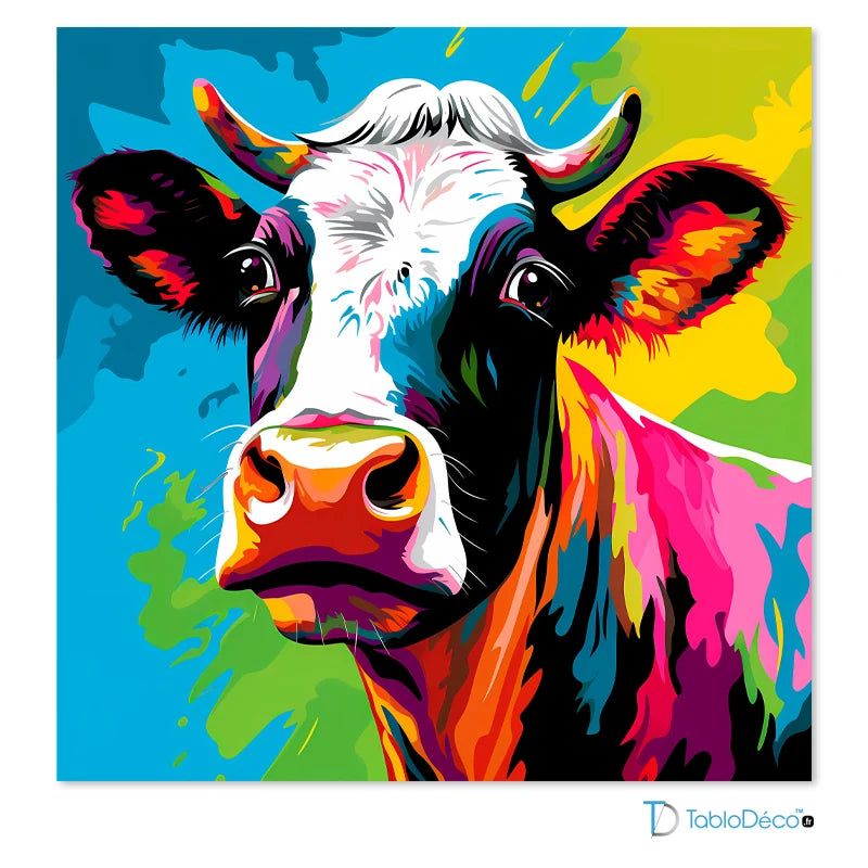 Acheter un Tableau Vache Pop Art - TabloDéco.fr