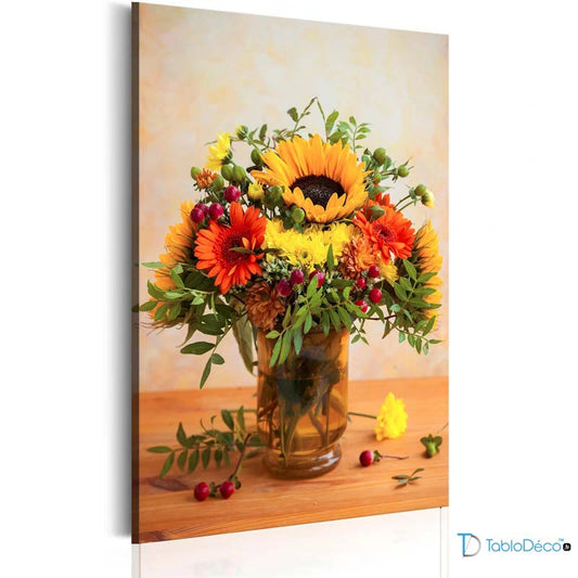 Acheter un Tableau d'un Vase avec des Fleurs - TabloDéco.fr