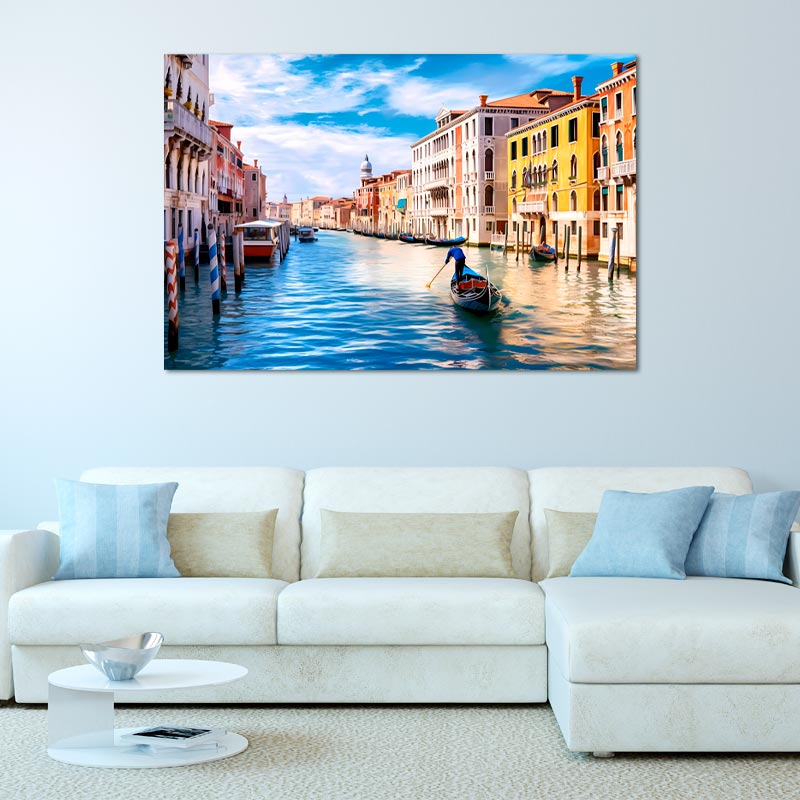 Tableau sur toile décorative de Venise en style Contemporain - TabloDéco.fr