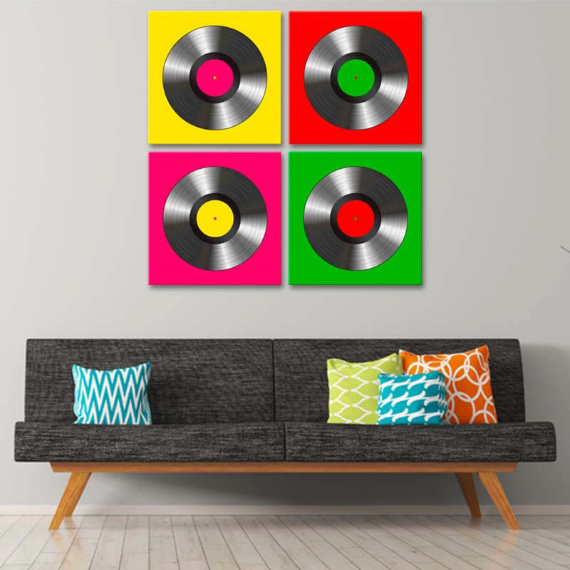 Tableau Pop Art Vinyles - TabloDéco.fr