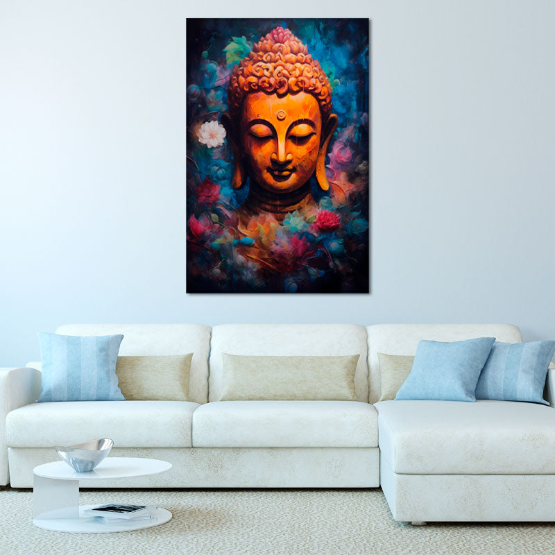 Toile murale d'un Bouddha Zen - TabloDéco.fr
