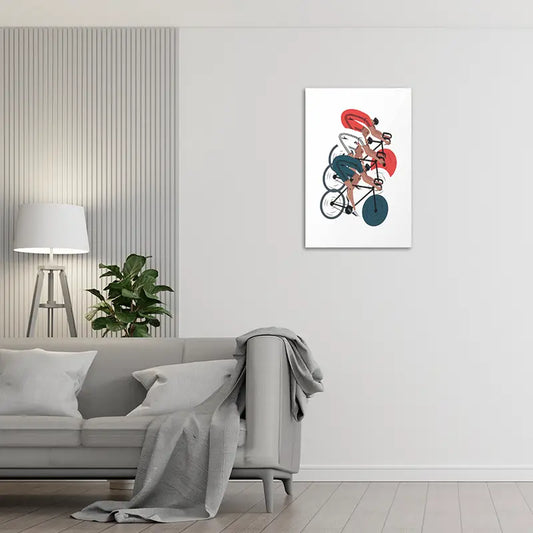 Toile  déco Course Cycliste Olympique (JO Paris 2024)
