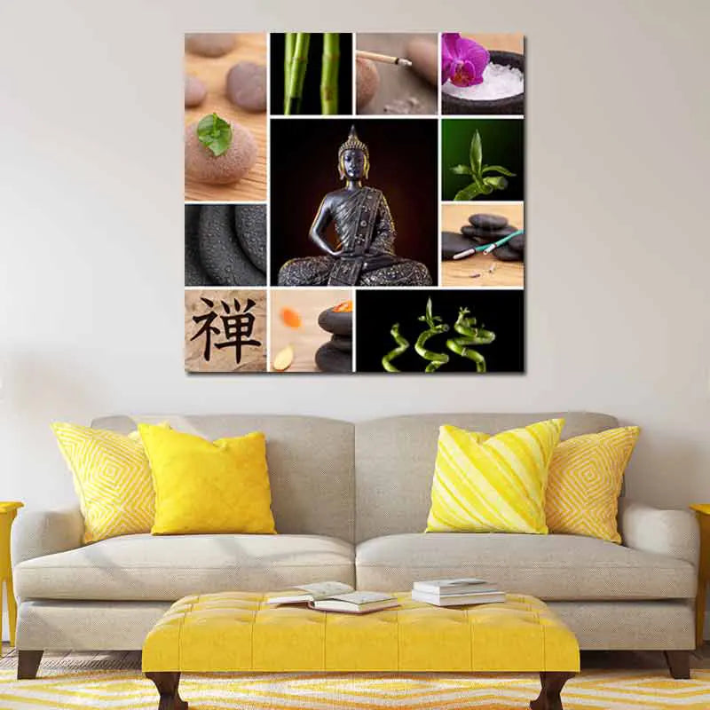 Toile déco d'un bouddha zen - TabloDéco.fr