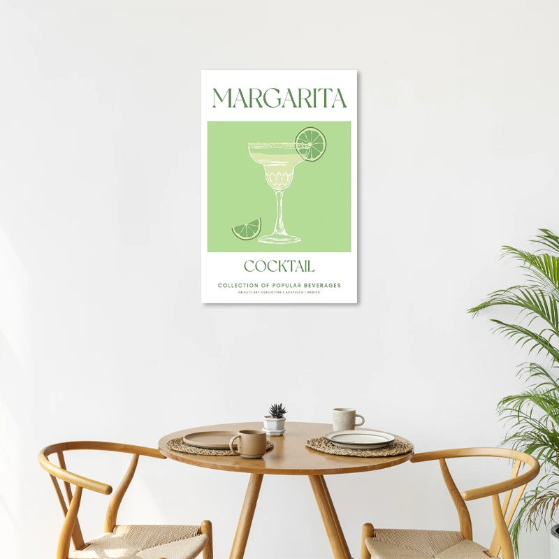 Toile déco avec un Cocktail Margarita