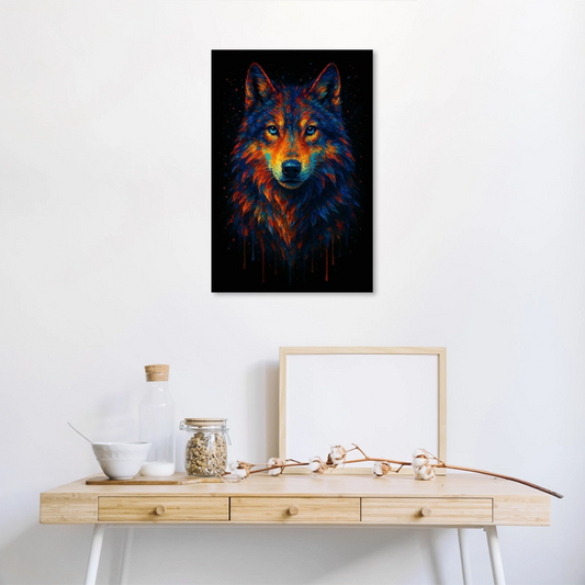 Toilde déco d'un Loup Flamboyant