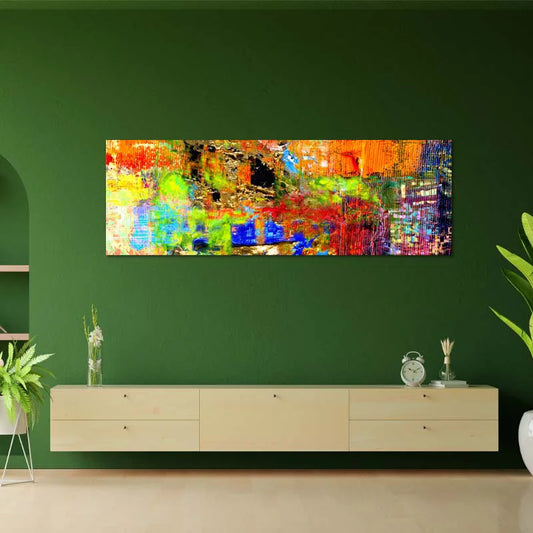 Toile de Décoration murale d'une Peinture Panoramique - TabloDéco.fr