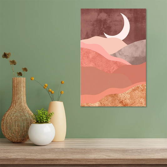Toile décorative de style Scandinave couleur Terracotta