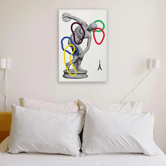 toile décorative d'un Discobole aux Jeux Olympiques
