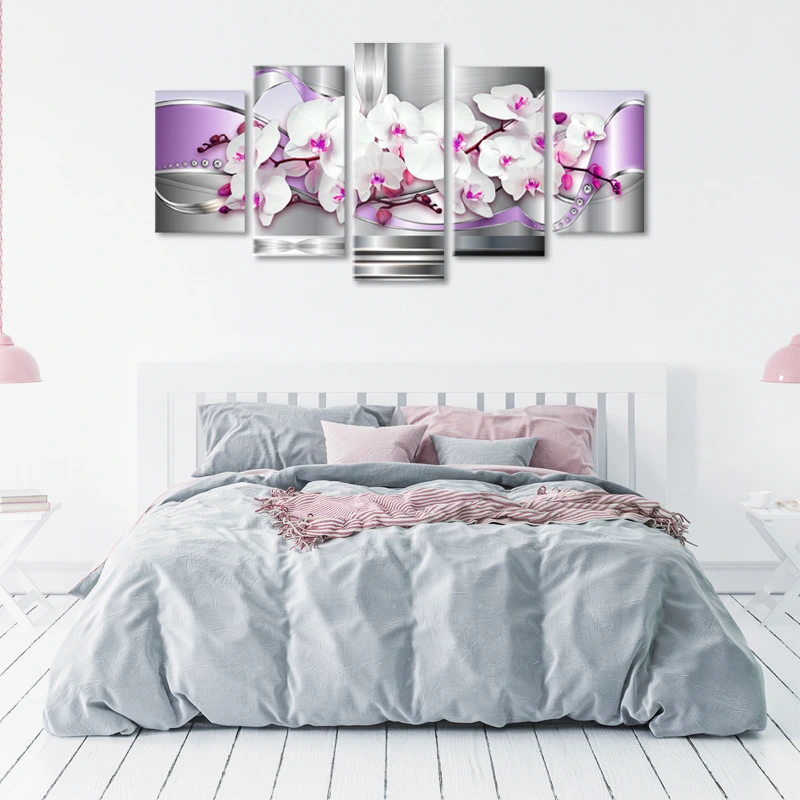 Tableau Design Fleur Violette