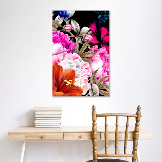 Toile déco avec des Fleurs de Printemps