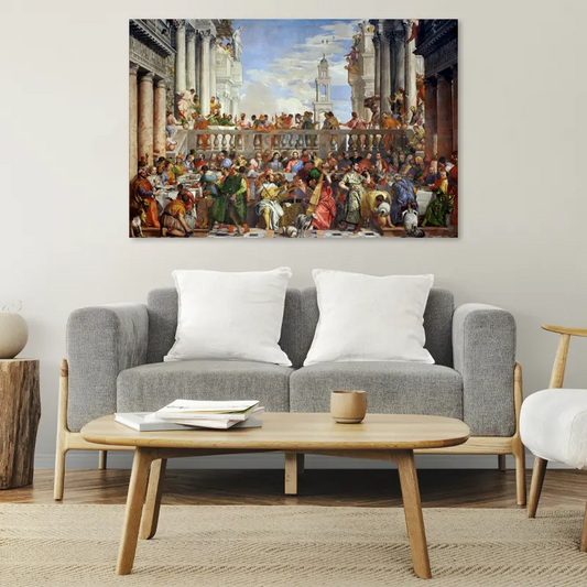 Toile imprimée des Noces de Cana (Paul Véronèse) - TabloDéco.fr