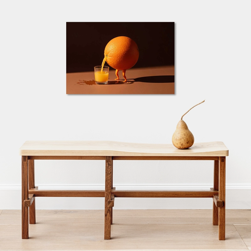 Toile murale décorative Cuisine Jus d’Orange